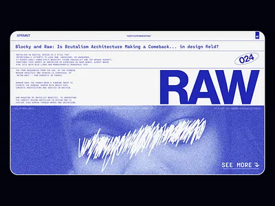 XPRMNT 024 brand strategy branding brutalism design graphic design landing page layout logo raw typography ui ux web