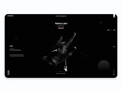 XPRMNT 029 ads black brand strategy branding design graphic design landing page layout nft ui ux web