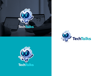 Logo design branding character design illustration logo mascot robot tech vector