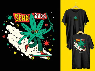 BUDTENDERMX X HOLASOBRE mexicanartist tshirt weed