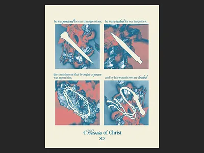 4 Victories of Christ branding design graphic design jesus photography