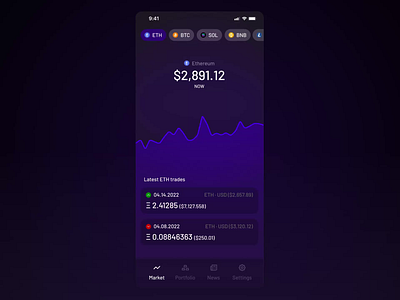 Crypto currencies mobile app bank banking bitcoin crypto cryptocurrency ethereum finance