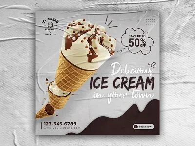 Social Media Banner | Social Media Post Design | Ice Cream Post design facebook ads facebook banner facebook cover facebook post facebook post design ice cream ads post ice cream banner ice cream post ad instagram post instagram post design instagram story design poster design print print design sale ad sale post social media ads social media design social media post