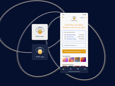 firefly yoga - app icon - 005 005 app branding design icon logo ui ux