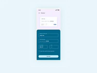 Credit Card Checkout dailyui
