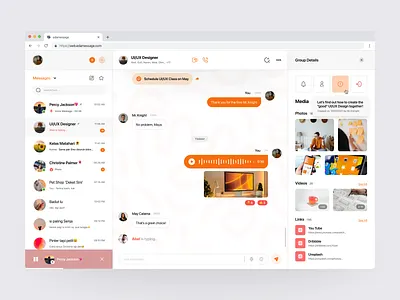 📬edamessage • Messenger Dashboard Web App app chat dashboard dashboard design dashboard web app design email inbox interface message minimal ui ux web design web message
