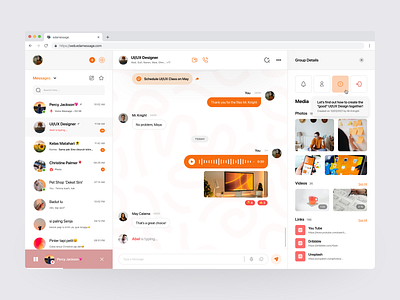 📬edamessage • Messenger Dashboard Web App app chat dashboard dashboard design dashboard web app design email inbox interface message minimal ui ux web design web message