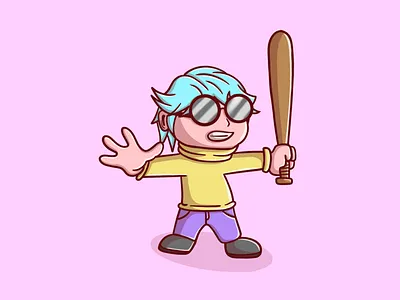 Cute Baseball illustration 3d animation baseball branding characterdesign design graphic design illustration illustration art illustrator ilustration logo mascot motion graphics ui vector art vector face vector illustration