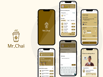 Mr. Chai - A Tea Delivery App UI 3d adobe adobeillustrator androidapp branding cart design ecommerce figma graphic design illustration ios logo marketing orderapp photoshop productapp ui ux vector