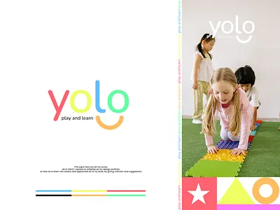Yolo affinity designer branding children colorful design flat flat logo fun graphic design happy kids kids logo logo design minimalist minimalist logo modern logo playing and learning smile vector yolo