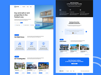 Rafter Real Estate Agency UI Design banner branding design graphic design real estate realestate ui ui design ux