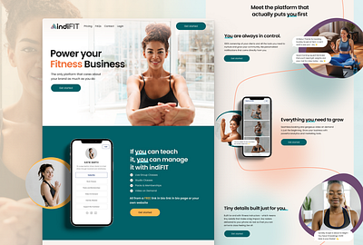 UI Design for Fitness Website adobe photoshop brochure design graphic design illustration landing page logo branding mobile app design ui ux web design