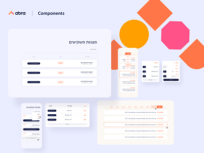 Abra-it Components button component drop down list box logo menu page ui search selection slider tab tags ui ux ui