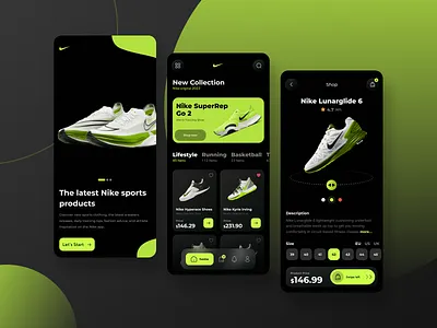 Nike App Design Concept app design application clean ui ecommerce ios market minimalist mobile nike nike shoes shoe shoes shoes store shoes store app store ui ui design uiux ux ux design