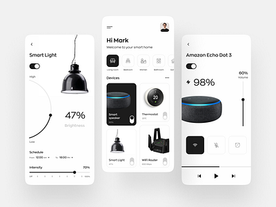 Smart Home App app design home automation house ios ios design ios ui mobile app mobile design mobile ui mobile ux remote control smart smart device smart home smart home app smart home mobile smarthome smarthome app ui ux