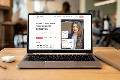 Web site design: landing page home page UI UX design
