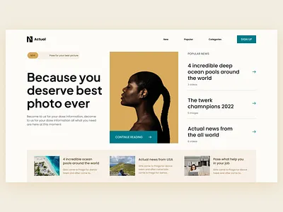 Hero Section for Blog design graphic design logo typography ui ux