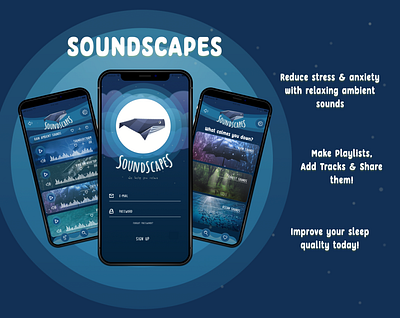 Soundscapes app branding design graphic design illustration logo typography ui ux vector