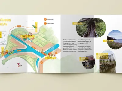 Guidebook - Map of Jelajah Muara Gembong book book design design digital lettering graphic design illustration lettering watercolor