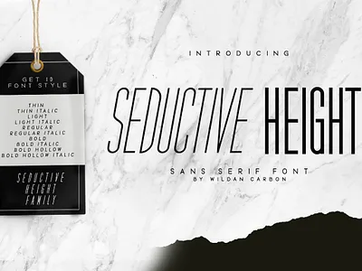 Seductive Height sans serif