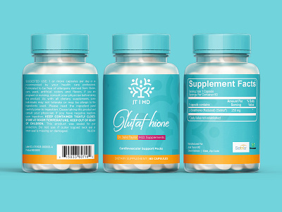 Glutathione 3d branding design glutathione graphic design illustration label label design packaging packaging design