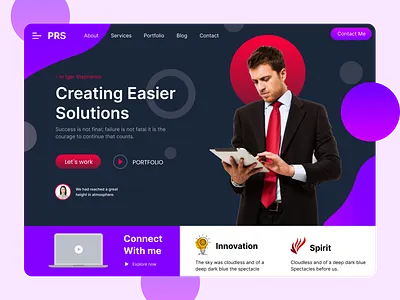 Portfolio Web Design 3d animation app appdesigning branding design graphic design illustration logo motion graphics ui uiux userexperience userinterface ux uxdesign vector webdesign