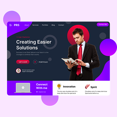 Portfolio Web Design 3d animation app appdesigning branding design graphic design illustration logo motion graphics ui uiux userexperience userinterface ux uxdesign vector webdesign