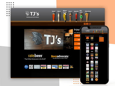 Tj's design logo ui ux