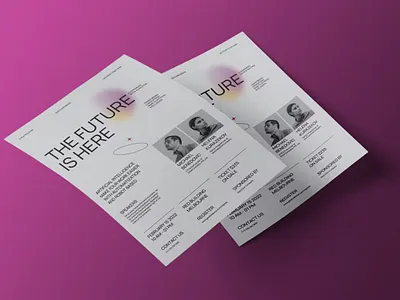 Free Technology Conference Poster Kit ads advertisement artificial board catalog clean conference design flyer indesign intelligence magazine music poster kit print printable swiss style technology technology conference template