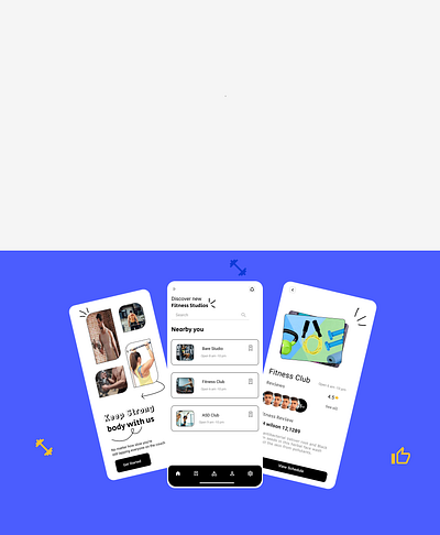 Fitness Studios android app fitness studio ui