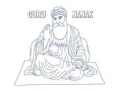 Daily UI #088 - Avatar 088 avtar daily ui daily ui 088 dailyui dailyuichallenge design dya 88 figma guru guru nanak guru nanak illustration illustration nanak sikh 1st guru sikhism