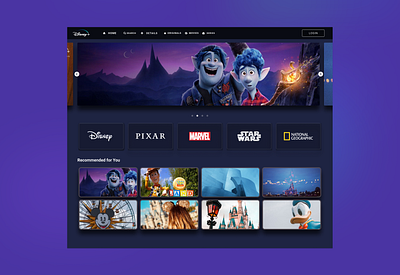 Disney Plus Webapp app design ios ui uiux ux webdeveloper