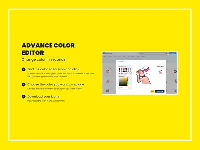 ADVANCE COLOR EDITOR - Change color in seconds freeicons premiumicons svg svgcoloreditor svgeditor