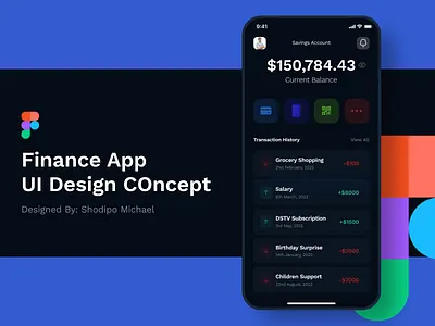 💎 Finance App UI Design Concept app application blockchain clean concept creative crypto cryptocurrency dark mode design figma finance finance app idea metaverse mockup ui uiux ux web3