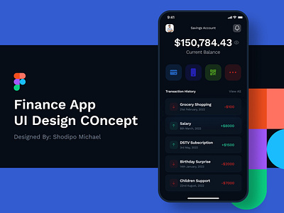 💎 Finance App UI Design Concept app application blockchain clean concept creative crypto cryptocurrency dark mode design figma finance finance app idea metaverse mockup ui uiux ux web3