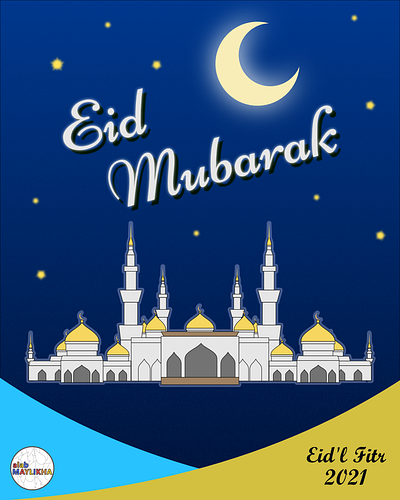 Holiday Greetings - Eid'l Fitr design graphic design illustration