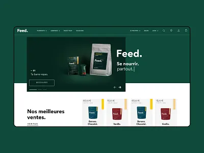 Feed. branding design design system ecommerce eshop feed fitness food illustration logo nutrition product page shop sport ui ux webdesign xd