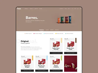 Feed. branding design design system ecommerce eshop feed food logo lunch nutrition product page shopify sport ui ux vector webdesign