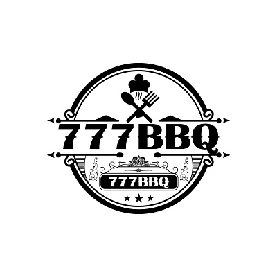 777BBQ Branding Resturant Logo resturant logo