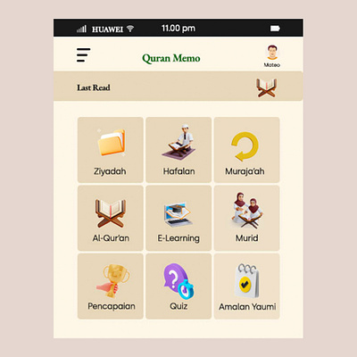QUR'AN APPS 3d app apps dashboard islamic islamic app islamic apparel islamic appeal islamic culture islamic society islamic ui quran ui user experiences user interfaces web