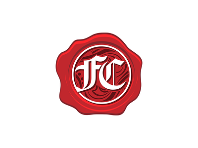 First Churh Wax Seal Icon design graphic design icon vector
