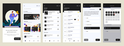 Online Exam Preparation Application - For the Client adobe xd branding design elearning figma graphic design illustration interface design logo ui