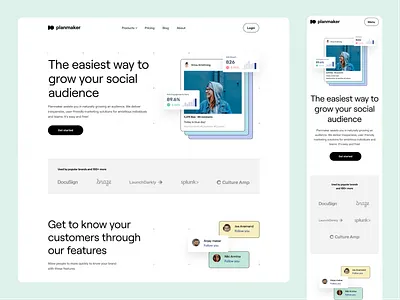 Social Media Analytics - Marketing Website branding clean design illustration logo marketing branding marketing campaign marketing website marketing website design simple ui ux web website