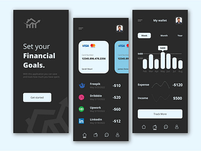 Financial Goals APP design icon illustration ui vector