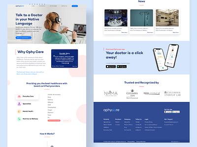 Ophy Care - EZ Health adobeillustrator adobexd competitiveanalysis design figma graphic design ui uiux ux uxresearch websitedesign