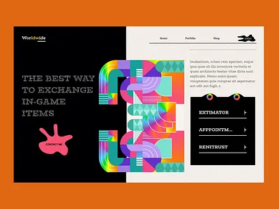 Neo Brutalism Landing Page branding design neo brutalism ui visual design