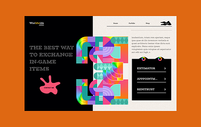 Neo Brutalism Landing Page branding design neo brutalism ui visual design