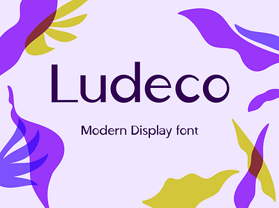 Ludeco display font art deco display font modern type typeface typography