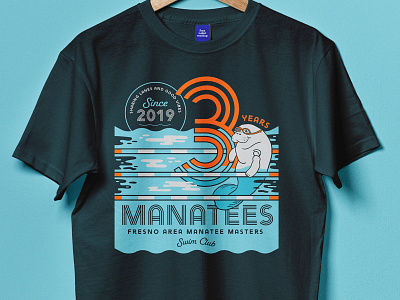 Swim Club Shirt anniversary apparel athletics celebration clothing club illustration local manatee pool sports swimming t shirt