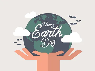 Happy Earth Day Poster Design banner beautiful card conservation design earth earth day environment flat design global graphic design greeting happy earth day illustration planet poster save earth vector world world earth day
